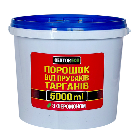 Порошок от тараканов Gektor ECO, с феромоном 5000 мл 52487 фото